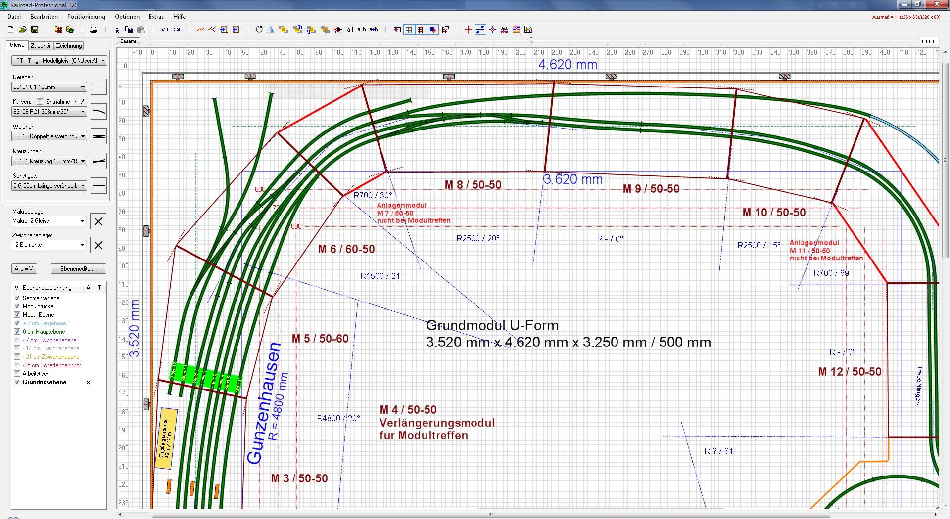 Snapshot: Railroad Professional - Programmoberfläche