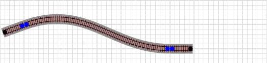 Railroad-Professional: Flex track after deformation and snap-in