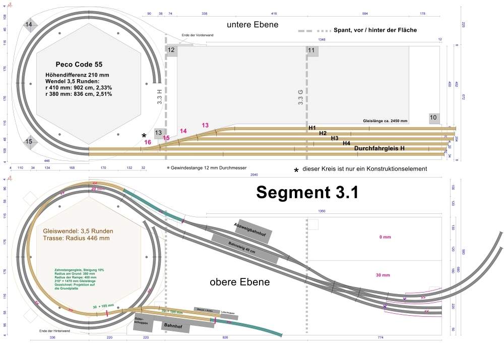 Example 1: Technical design drawing; Full picture.